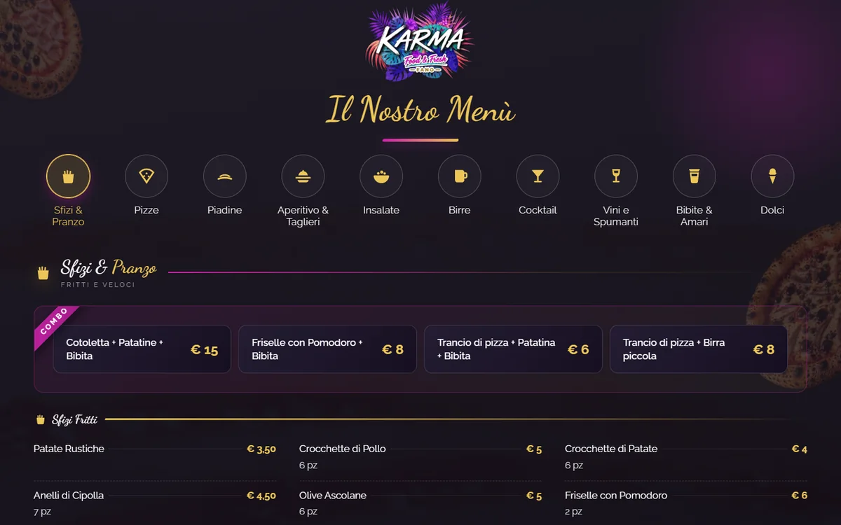 Karma Fano website by AM Web Lab