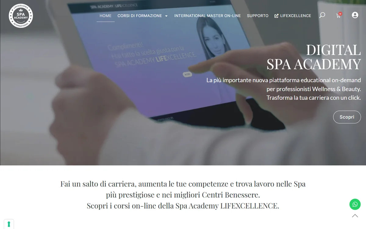 Digital SPA Academy website by AM Web Lab